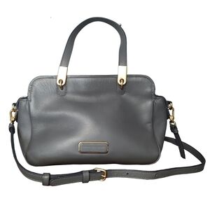 Marc Jacobs Large Leather Bag With Crossbody Strap